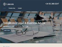 Tablet Screenshot of law.es