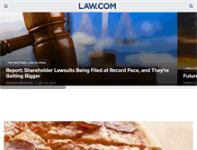 Tablet Screenshot of law.com